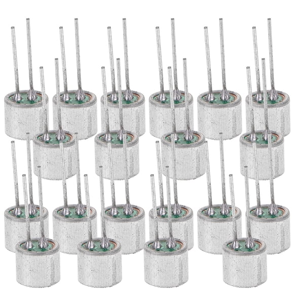 PTOOTP 20Pcs Cylindrical Mic Copper Electret Microphone for DIY Users in Various Settings