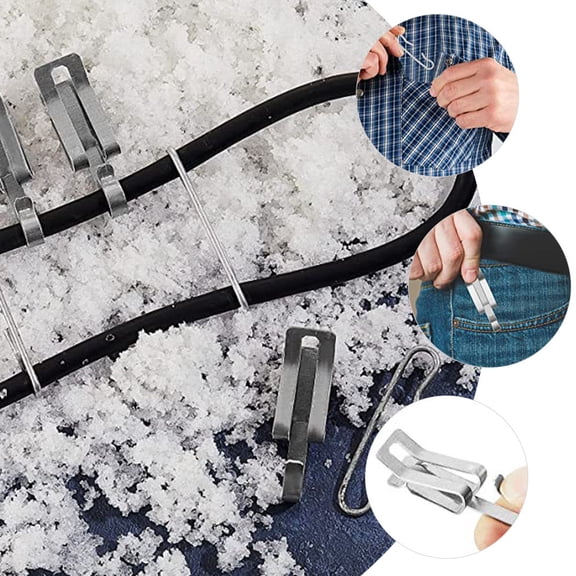 PTOOTP Heat Cable Clips and Spacers Kit 20pcs Roof Aluminum for Gutters