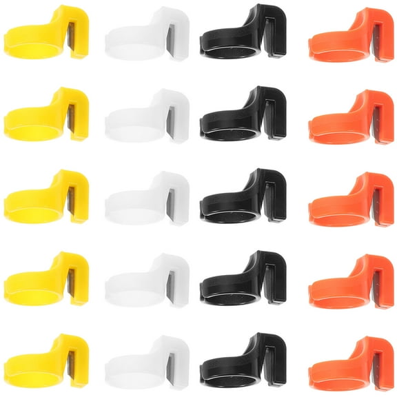 PTOOTP 20Pcs Finger Cutting Tool Sewing Tool Hand Sewing White Plastic Sewers