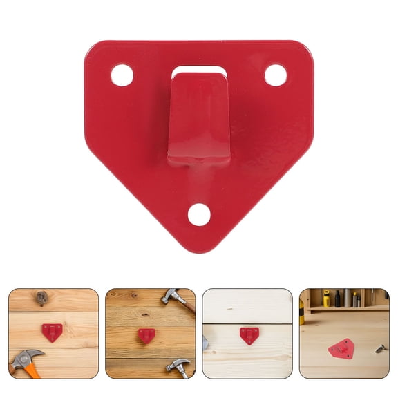 PTOOTP 20Pcs Red Fire Extinguisher Bracket Wall Mount Heavy Duty Metal Hook for Home Use