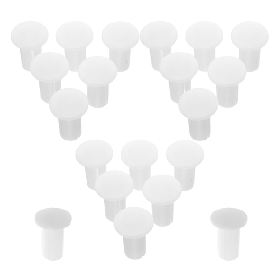 PTOOTP 20pcs Plastic Laundry Rack End Caps Rod Protectors Simple Design for Home Use and Easy to Install