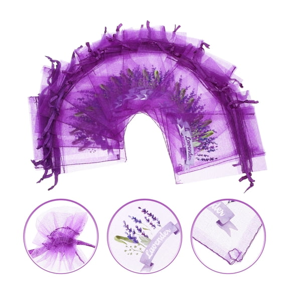 PTOOTP Lavender Scented Mesh Pouches for Drawers and Cars, Breathable Sachets, 20 Pack