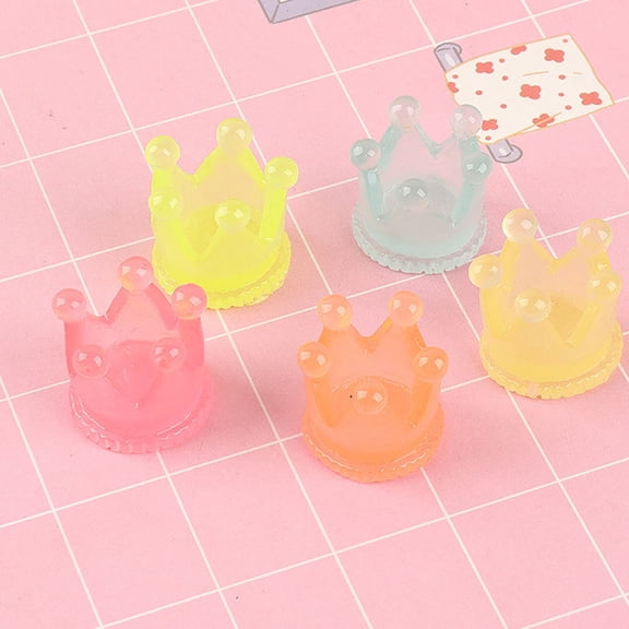 PTOOTP Luminous Resin Crowns Unique Home Decor Fine Workmanship 20Pcs