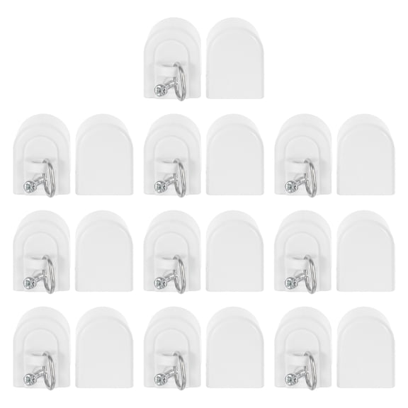 PTOOTP Plastic Curtain Track Stopper Ends for Home Rail Protection and Style 20Pcs