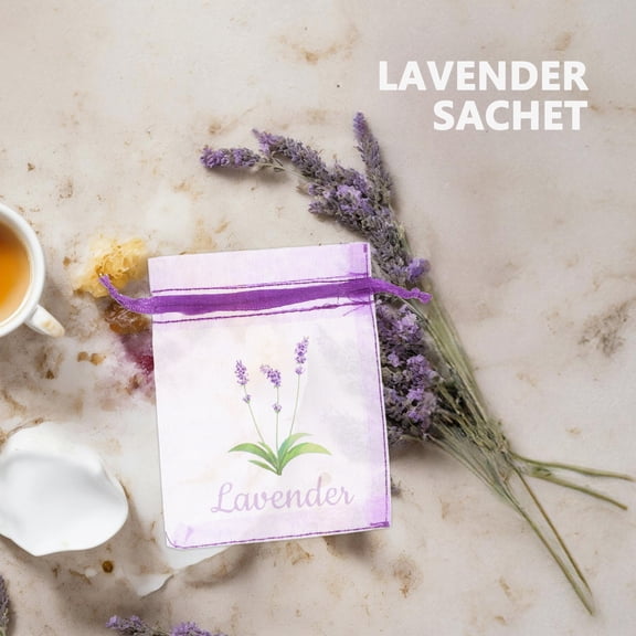 PTOOTP 20pcs Lavender Scented Sachets for Drawers, Closets, and Jewelry Storage with Elegant Design and Fragrance