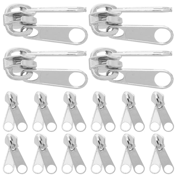 PTOOTP 20-Piece Universal Zipper Pull Repair Kit, Zinc Alloy Replacement Set for Jackets, Bags, Crafts, and Outdoor Gear