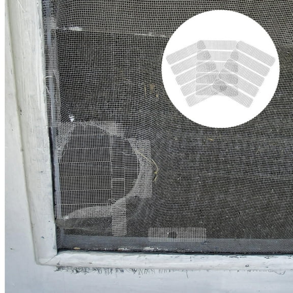 PTOOTP 25Pcs Self Adhesive Window Screen Repair Tape for Summer Season Anti Good Air Permeability
