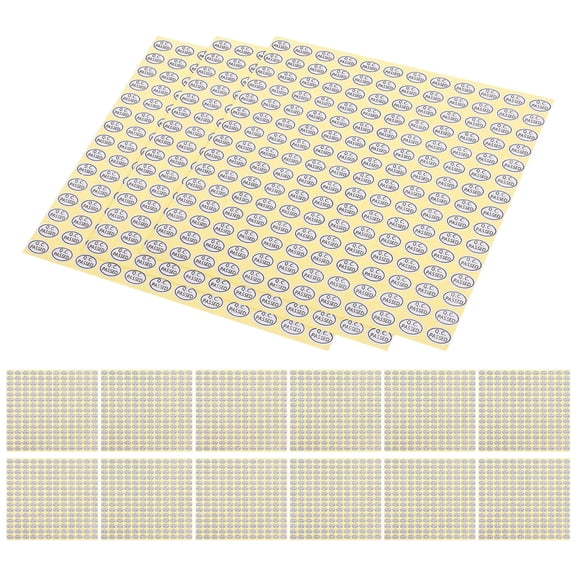 PTOOTP Quality Control Passed Labels Stickers White 6 Bags for Industrial and Manufacturing Use