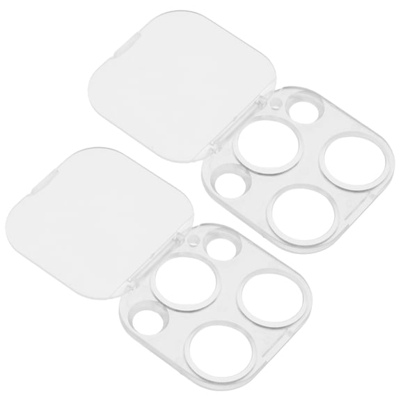 PTOOTP Camera Lens Safety Covers Transparent ABS 2Pcs