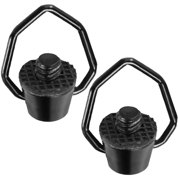 PTOOTP Durable Lamp Loop Black Aluminium Alloy for Home and Office Use 2Pcs