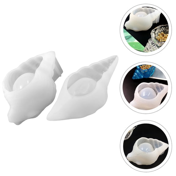 PTOOTP Epoxy Molds DIY Crystal Epoxy Molds Silicone White 2Pcs
