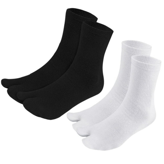 PTOOTP 2 Pairs Breathable Toe Separator Socks with Silicone, Non- , Comfortable for Daily Wear and Home Use