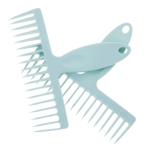 PTOOTP 2Pcs Broom Hair Removal Comb for Vehicle Cleaning Household Users PP Material