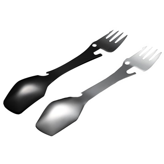 PTOOTP 5-in-1 Stainless Steel Utility Spork Assorted Color for Cooking 2Pcs