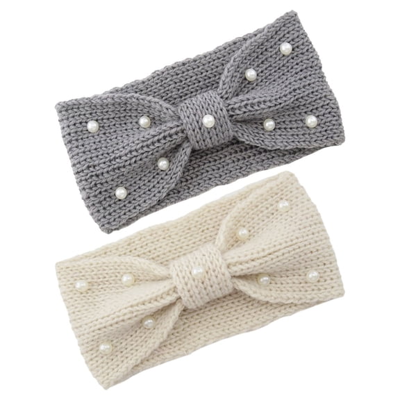 PTOOTP 2Pcs Crochet Headband Knitted Yarn Versatile Use for Women Winter Events