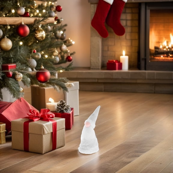 PTOOTP Gnome Treetop Dolls Set of 2 PVC Plush Christmas Tree Ornaments Cute Holiday Decorations