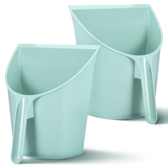 PTOOTP Ergonomic Plastic Handheld Dustpan Set, 2 Pieces for Easy Cleaning and Dust Removal