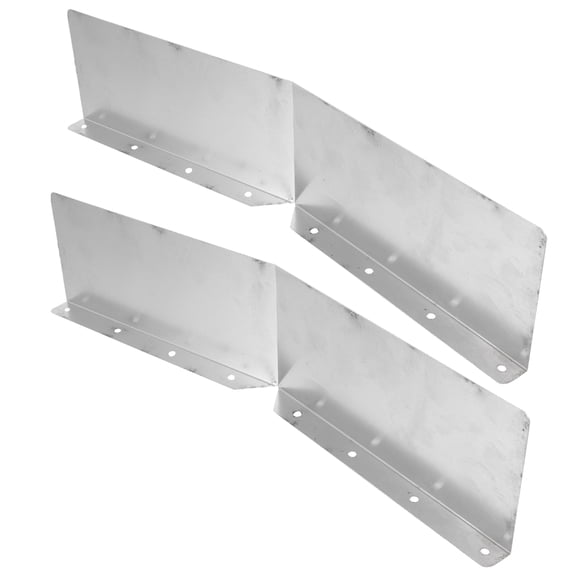 PTOOTP 2-Pack Iron Gutter Guards for Roof Gutters, Weather-Resistant, Outdoor Overflow , Easy Installation