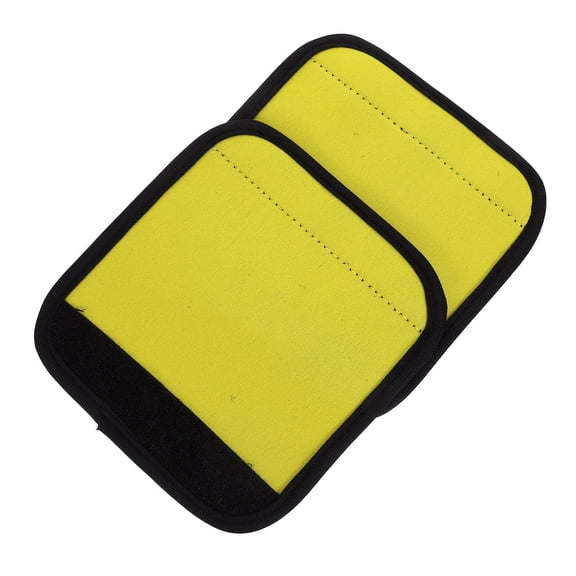 PTOOTP 2-Pack Yellow Polyester Palm Grip Covers for Barbell and Dumbbell Workout Equipment