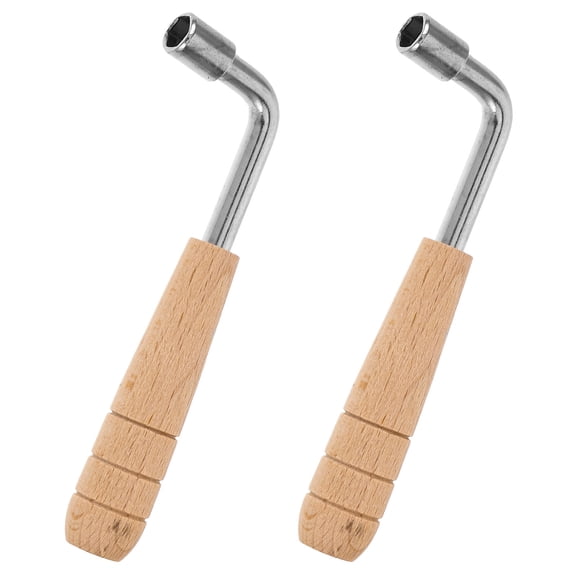 PTOOTP 2Pcs Wood Handle Harp Tuning Wrench for Reliable and Precise Autoharp ng Adjustment