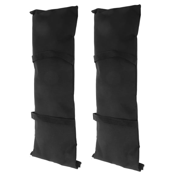 PTOOTP 2Pcs Portable Black Oxford Fabric Weights for Canopy Tent Legs and Patio Umbrella Weight