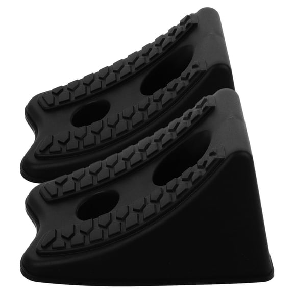 PTOOTP 2Pcs Heavy Duty Plastic Wheel Blocks for Cars Rvs and Trailers Secure Parking and Stability