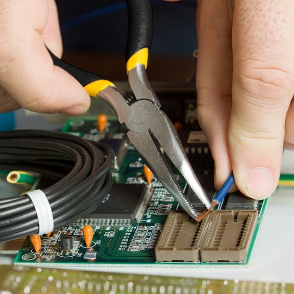 PTOOTP 2Pcs Needle Nose Pliers Set with Induction Hardened Cutting for Home and Car