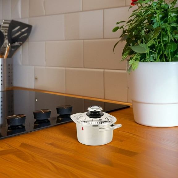 PTOOTP 2-Pack Manual Mechanical Kitchen Timer with Loud Alarm, Cooking Timer for Boiling, Baking, and Time Management