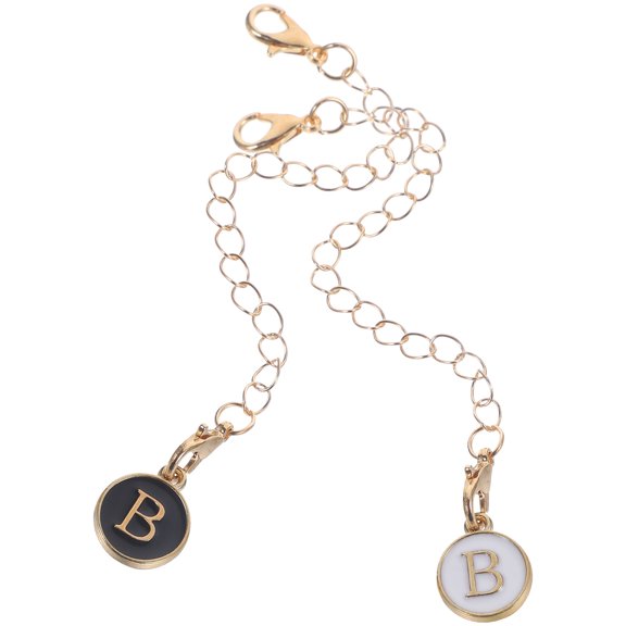 PTOOTP 2Pcs Metal Hanging Chain with Letter Charms for Tumbler Cup Handle Decorative Use