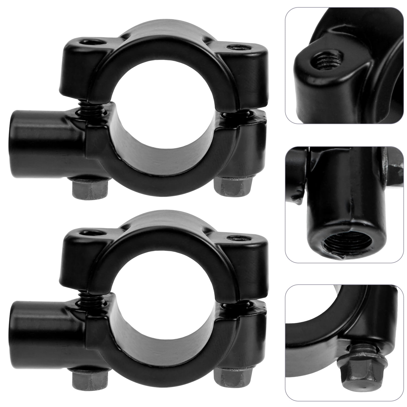 PTOOTP 2Pcs Motorcycle Mirror Clips for ATVs Durable 2.20X1.49X0.79in