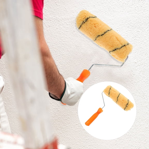 PTOOTP Paint Roller Set 2 Pcs for Walls Ceilings Furniture, Assorted Colors, Smooth Finish, Easy to Use