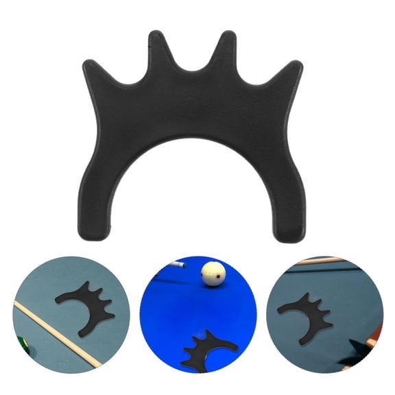 PTOOTP 2-Pack Black Plastic Pool Cue Bridge Stable Support for Billiards Accessories Easy Assembly
