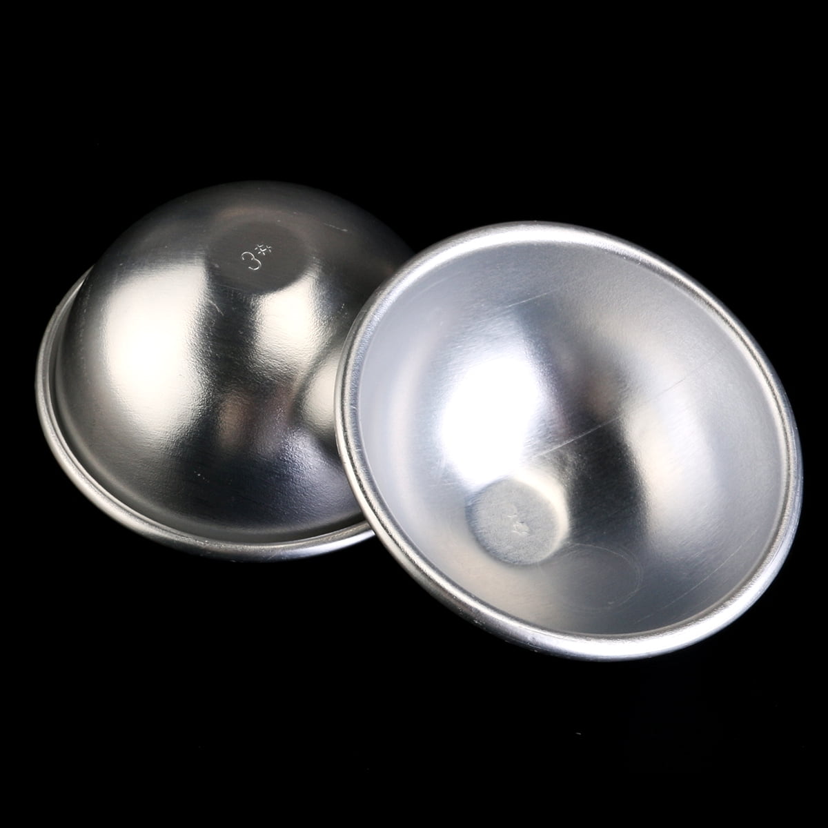 PTOOTP Plated Silver Bath Ball Mold, Durable Metal Set for Bath Bombs ...