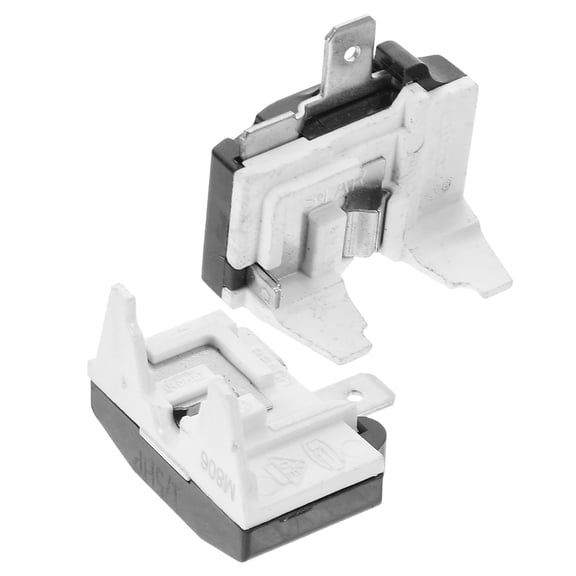 PTOOTP 2Pcs Plated Silver Refrigerator Starter Protector with ABS and Aluminum Alloy for Home Use Compressor Overload