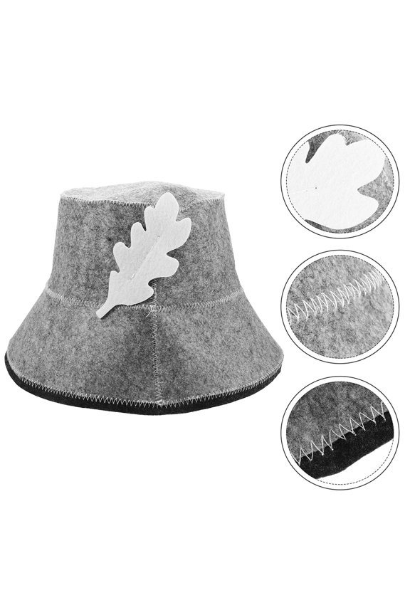 2Pcs Reusable Sauna Hat Felt Sauna Hats For Protect Hair From Steam