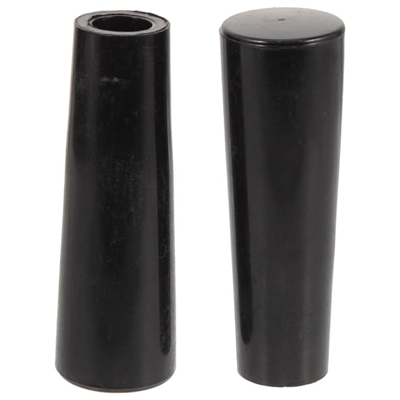 PTOOTP 2-Pack Black Plastic Beer Faucet Handles for Home Brewing and Commercial Bar Use Replacement
