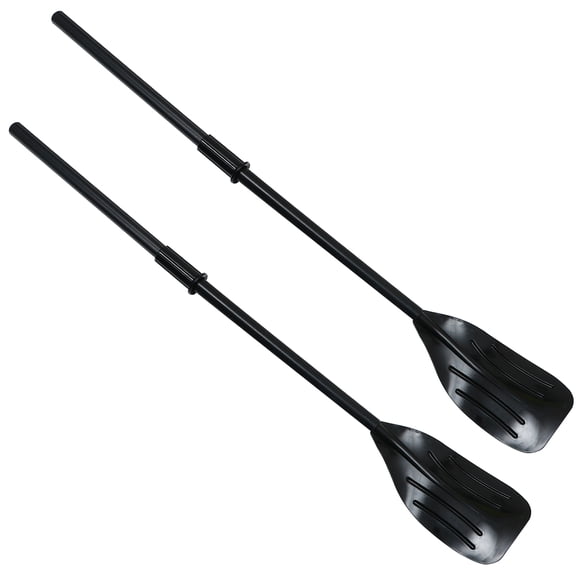 PTOOTP Durable PVC Boat Paddles, Portable and Comfortable, Black, 2Pcs