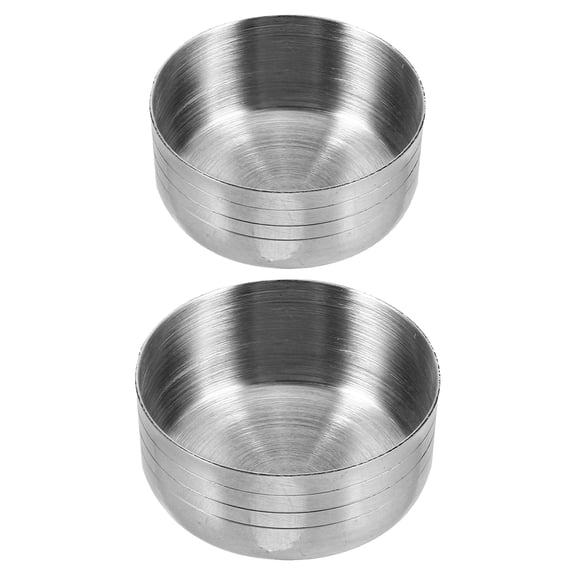 PTOOTP 2Pcs Silver Splash Proof Shaker Cup Lids Multipurpose Covers for Cocktail and Juice Mixing