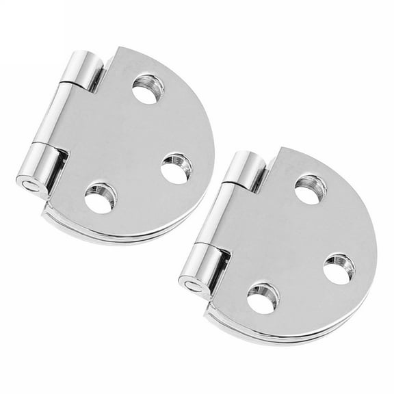 PTOOTP 2 Pieces Small Copper Cabinet Door Hinges Finish Furniture Hardware Accessories