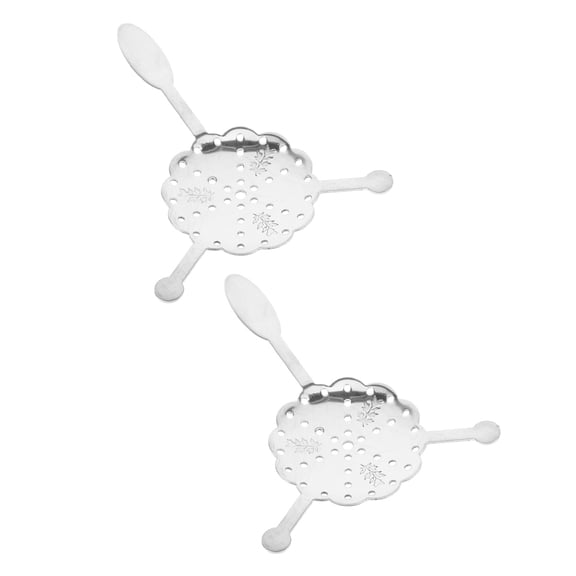 PTOOTP 2Pcs Stainless Steel Absinthe Spoon With Triple Handle For Absinthe Preparation In Cafe