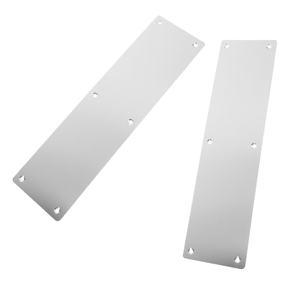 PTOOTP Stainless Steel Door Kick Plate Set, 2 Pieces, Finish, Easy to Clean, Sleek Modern Design for Home and Office