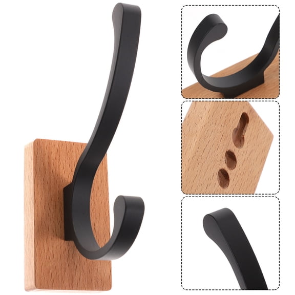 PTOOTP 2-Pack Round Corner Adhesive Hooks for Wall Organization - Strong Hold, Damage-Free, Ideal for Bathroom, Kitchen, Study