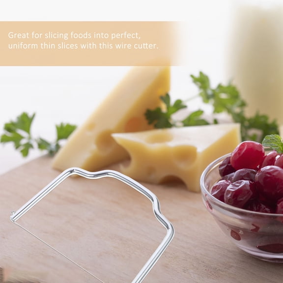 PTOOTP 2-Pack Cake Leveler and Cheese Slicer with Wire for Precise Kitchen Cutting and Baking Tools