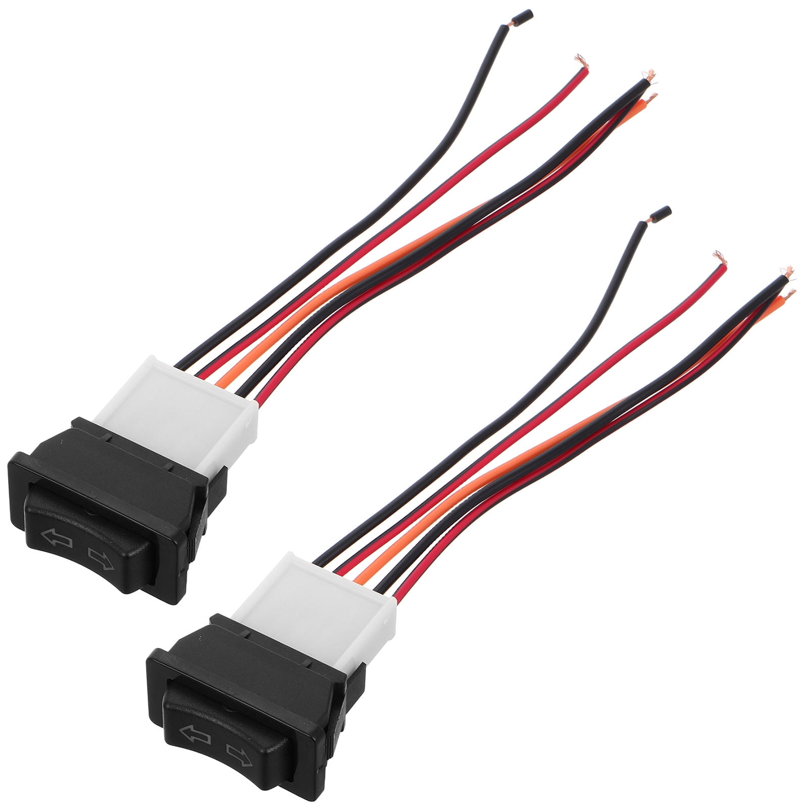 PTOOTP 2Pcs Universal Car Power Window Switch Kit with Wiring Harness ...