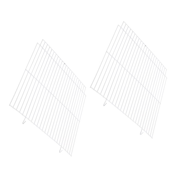 PTOOTP 2-Pack White Metal Pet Divider Panel for Hamster Cage, Sugar Glider, Bird Enclosure, Small Animal Separation