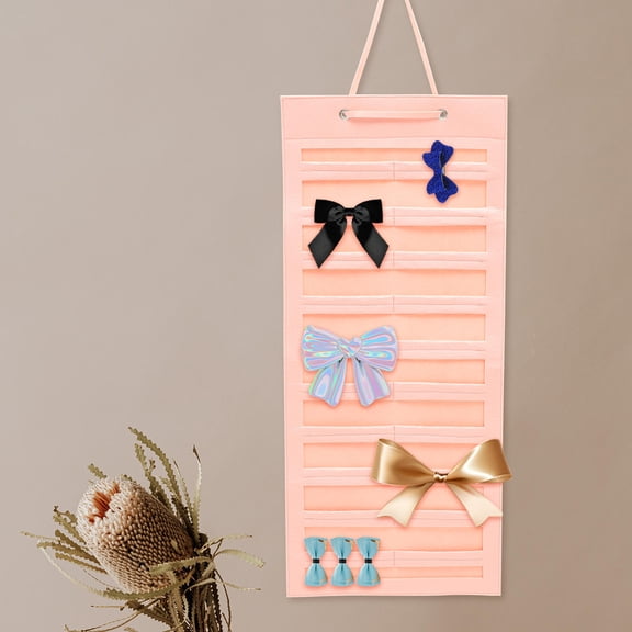 PTOOTP Felt Hair Accessory Organizer Rack, 2-Pack in Mixed Colors, Hair Storage Solution for Home, Parties, and Everyday Use