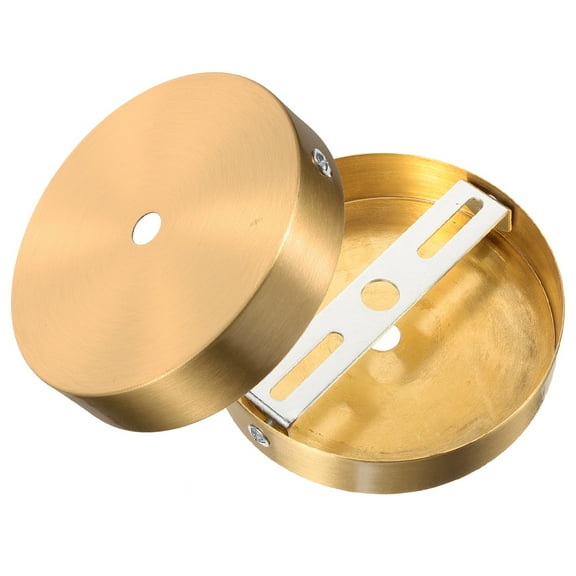 PTOOTP Brass Ceiling Cover Plate 2-Pack Flexible Installation for Lamp Fixtures and Lighting Accessories