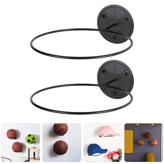 PTOOTP Metal Basketball Holder Stand 2- Mount Storage Rack for Basketball Fan Gear and Sports Equipment