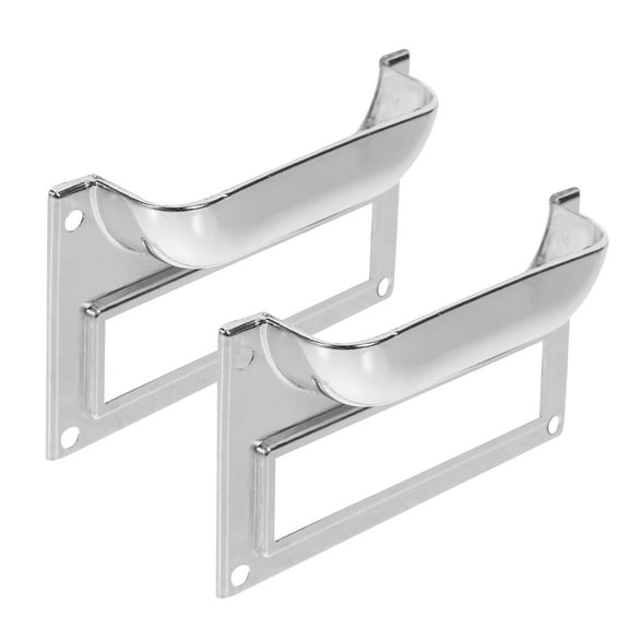 PTOOTP 2Pcs Silver Alloy Furniture Pull Handles Knob Elegant Artistic Style Dressing Tables