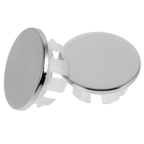 PTOOTP Bathroom Sink Overflow Cover, 2-Pack Copper Plastic, Prevent Water Overflow, and Easy to Install